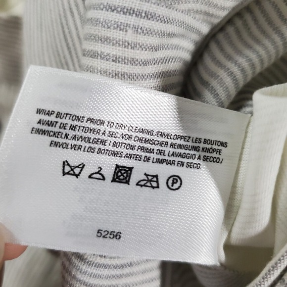 Brooks Brothers Womens Flax Blend Pants BB4 (31x36) NWT Striped Lined Trousers - Picture 8 of 13